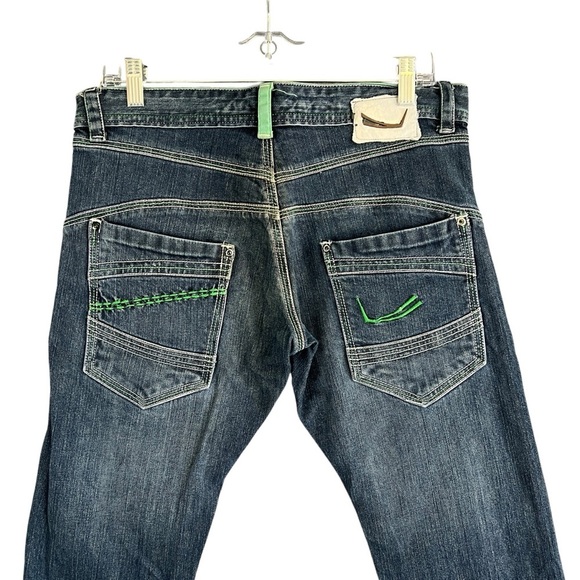 F-ITALIA Mens Slim Fit Streetwear Jeans Denim Cotton Size 32 - Picture 3 of 13